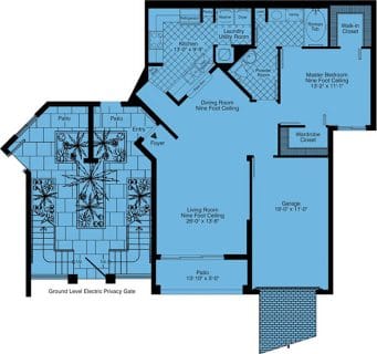 1 Bed / 1 Bath / 1,004 sq ft / Rent: Call for Details