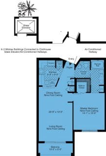 1 Bed / 1 Bath / 850 sq ft / Rent: Call for Details