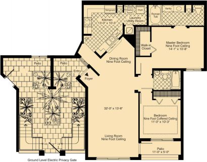 2 Bed / 2 Bath / 1,233 sq ft / Rent: Call for Details